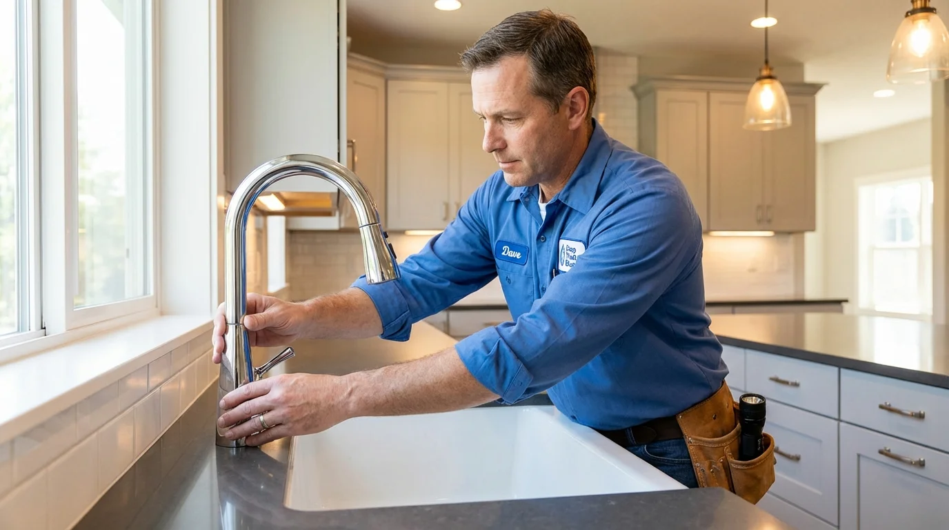 Kitchen faucet installation by Johns Plumbing LLC in Shokan