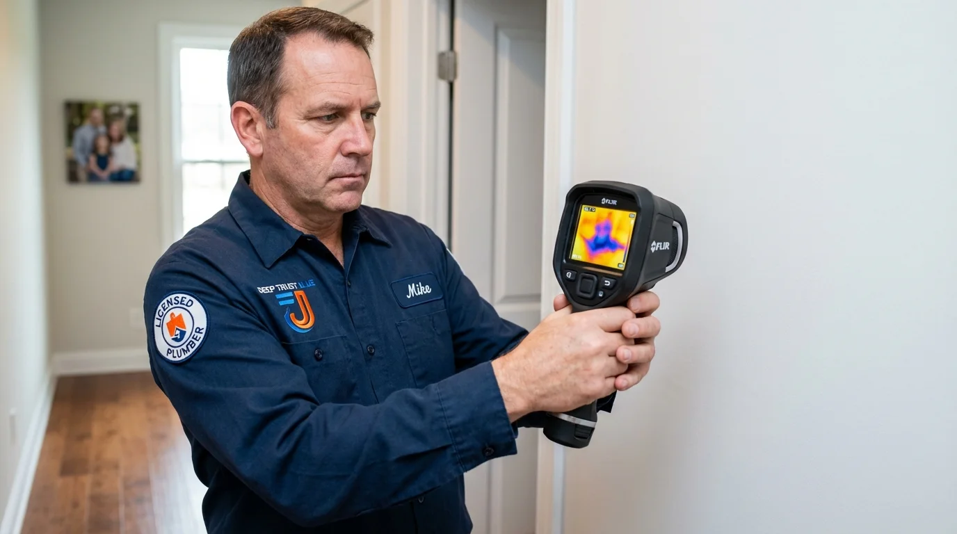 Thermal imaging leak detection by Johns Plumbing LLC in Shokan